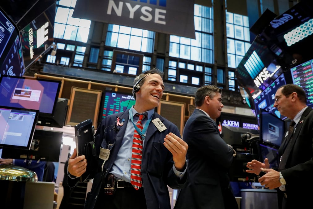 Le dow jones finit en legere hausse