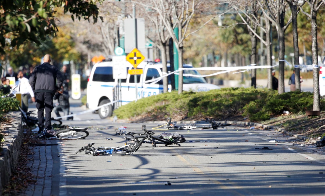 Un vehicule fonce sur la foule a new york, plusieurs morts