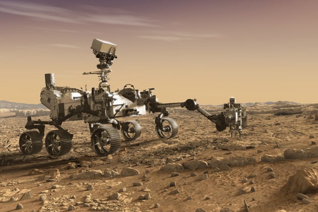Rover Perseverance sur Mars