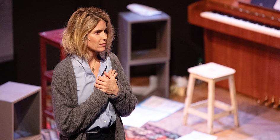 Alice Taglioni lors de la seconde représentation de « Vel’ d’Hiv », jeudi au Théâtre Antoine, à Paris.