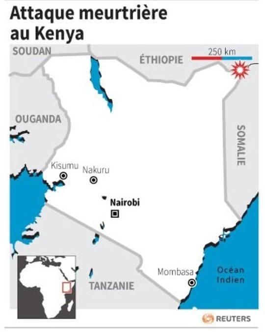 Attaque au Kenya près de la frontière somalienne, 36 morts
