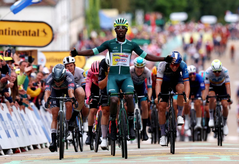 Biniam girmay est le sprinteur de cette premiere semaine du tour de france