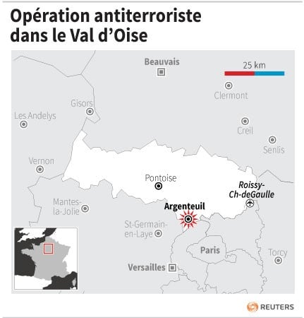 Operation antiterroriste dans le val d’oise