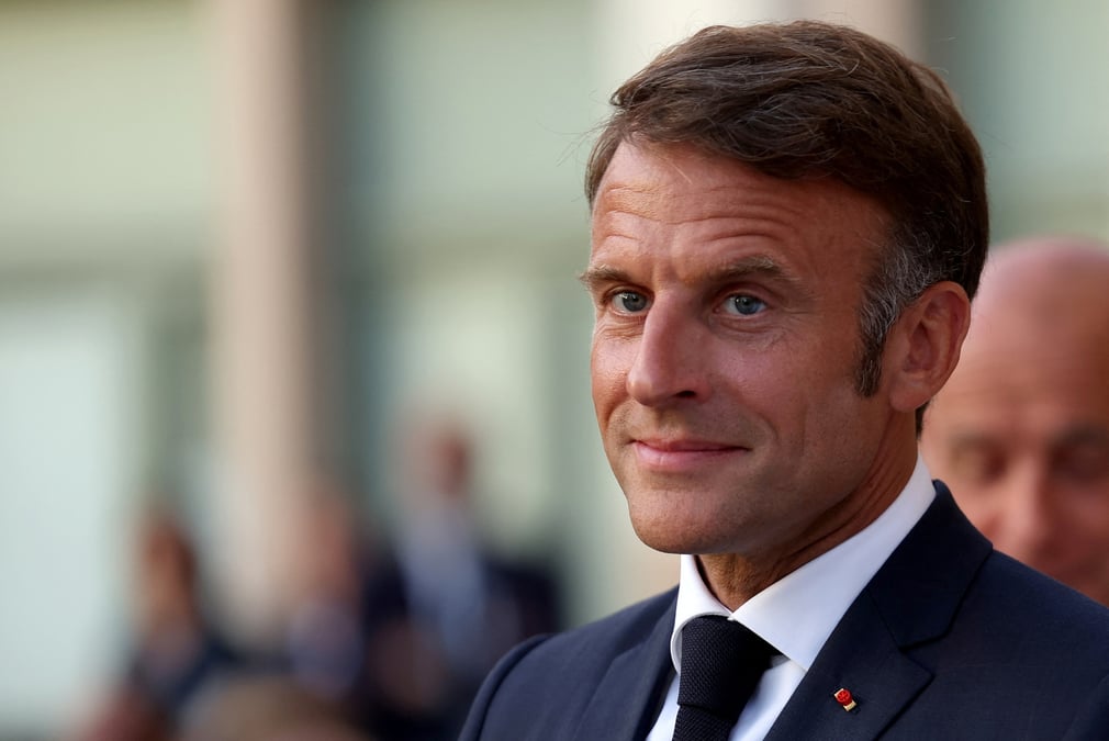 Le president francais emmanuel macron