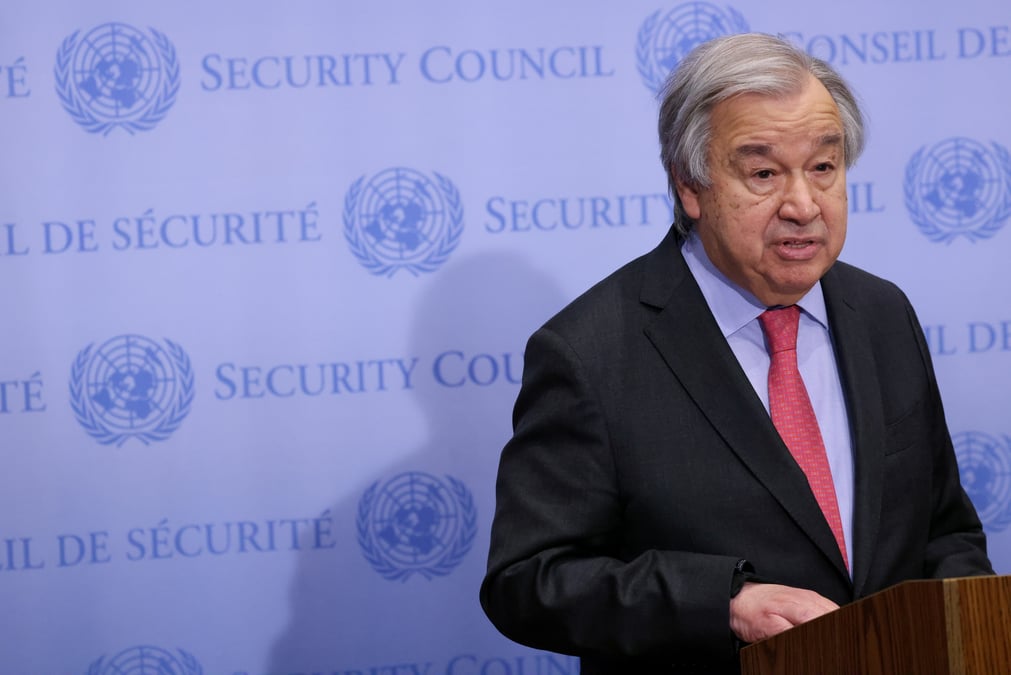 Ukraine: guterres (onu), en visite a moscou, appelle a un cessez-le-feu rapide