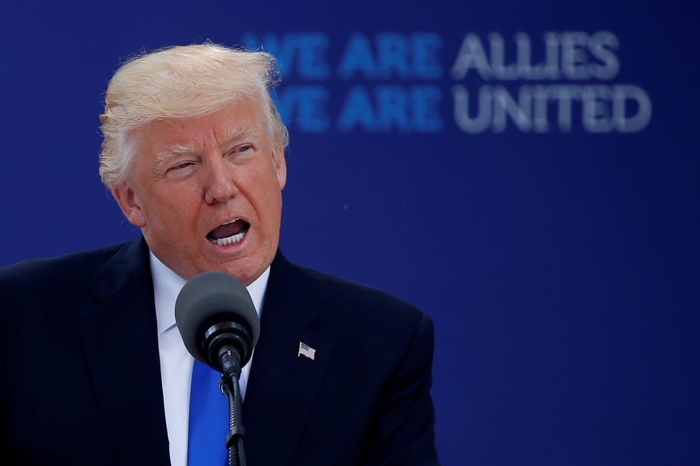 Trump reclame un meilleur partage du fardeau a l'otan