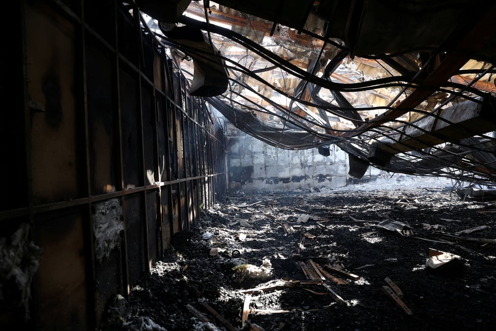 La prison d'evin a teheran suite a l'incendie