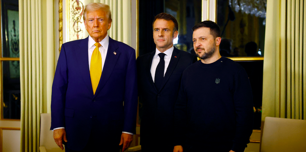 Le président élu Donald Trump, Emmanuel Macron et Volodymyr Zelensky reçus samedi 7 décembre à l'Élysée.
