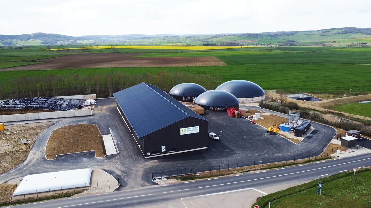 La site de méthanisation de Christophe Rousseau à Avallon (89)