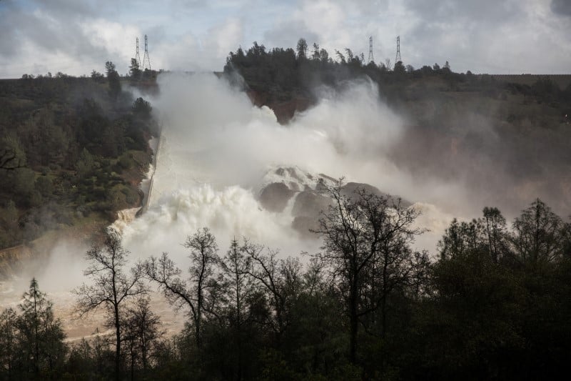 Ordre d'evacuation immediat en aval d'un barrage californien