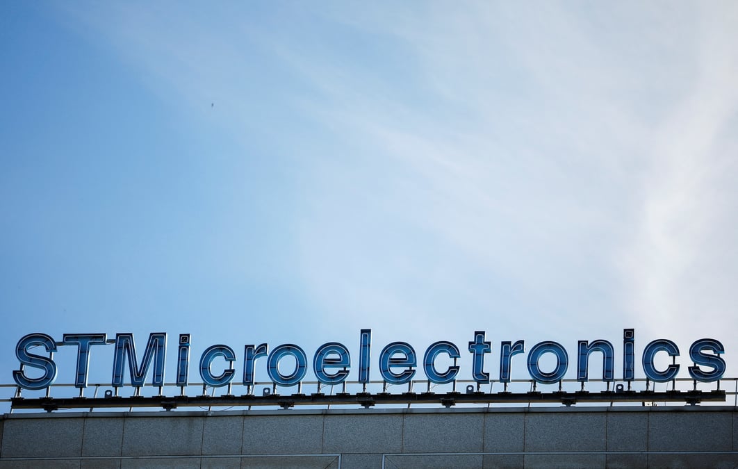 Un logo stmicroelectronics