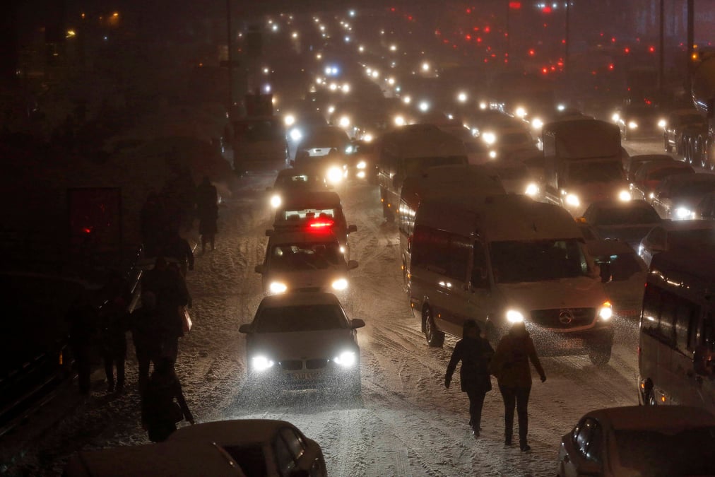 Blizzard sur istanbul