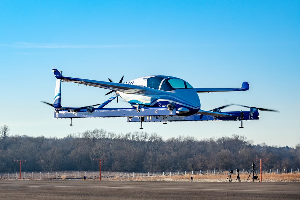 Le taxi volant autonome de boeing prend l'air