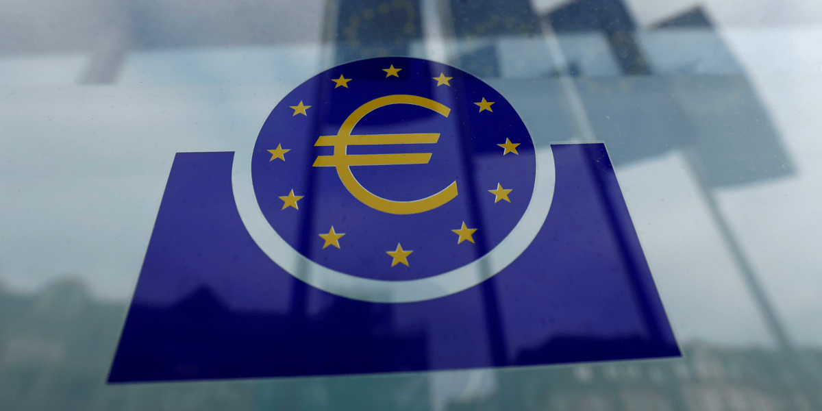 Photo d'archives du logo de la banque centrale europeenne (bce) a francfort