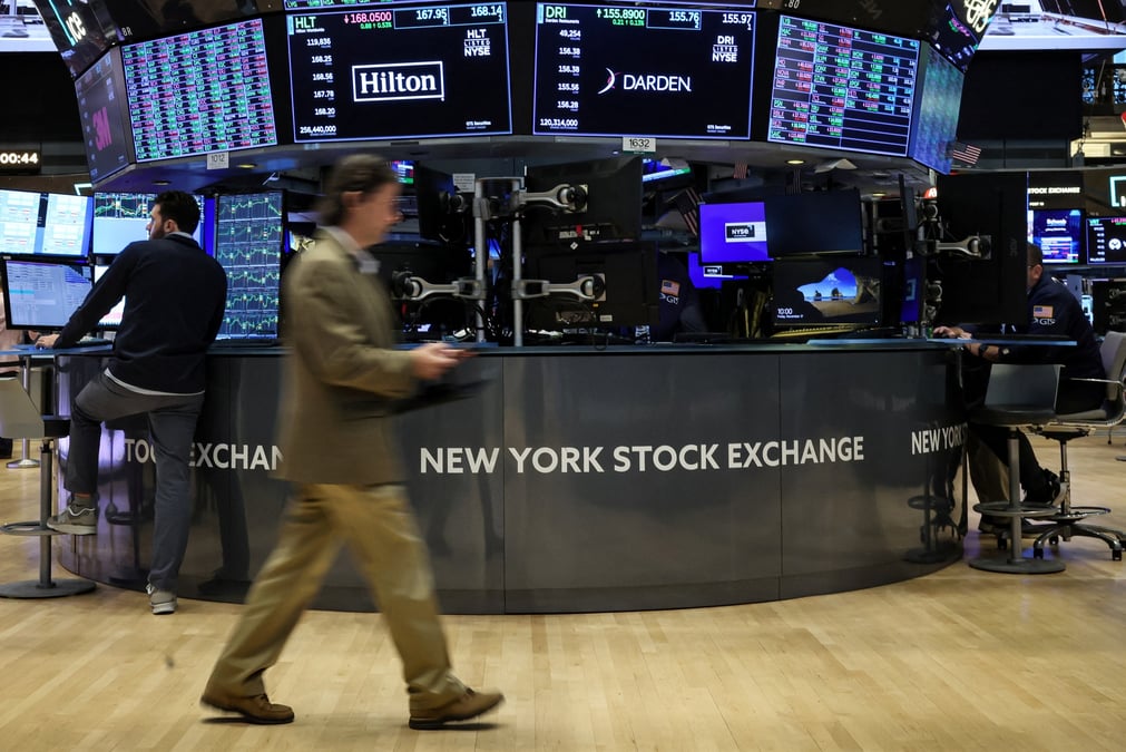 Des traders a la bourse de new york (nyse)
