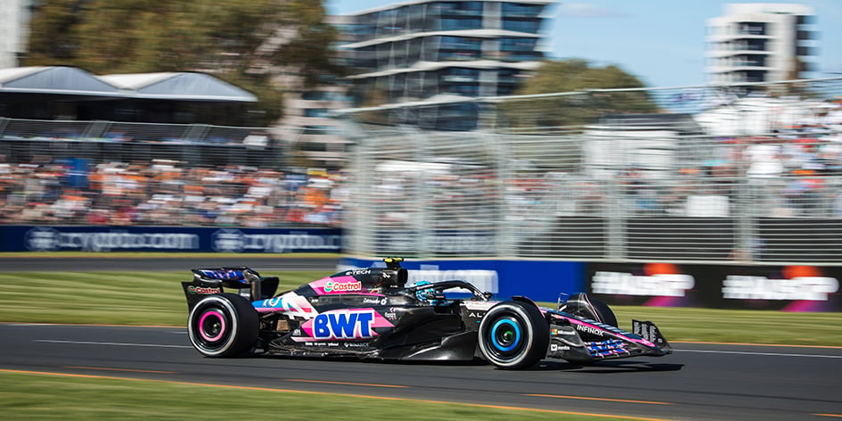 La monoplace du Français Pierre Gasly le 24 mars, lors du Grand Prix d’Australie, à Melbourne.
