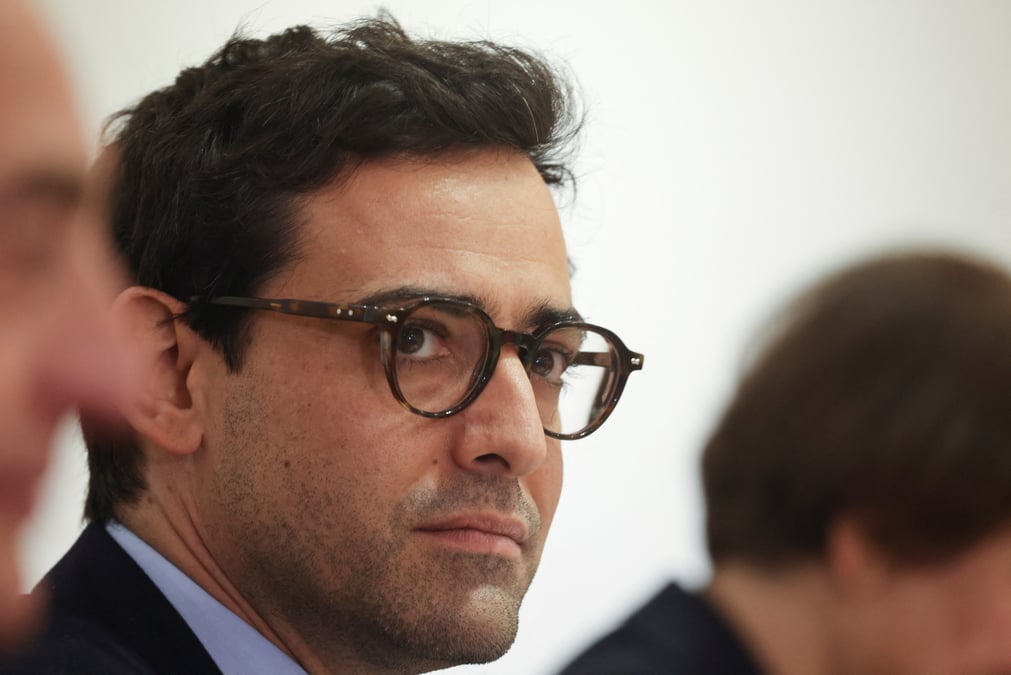 Le ministre francais des affaires etrangeres, stephane sejourne au caire