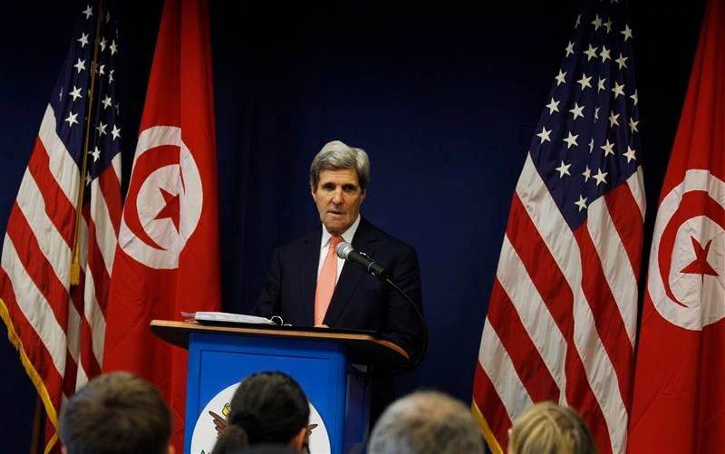 Visite surprise de John Kerry en Tunisie