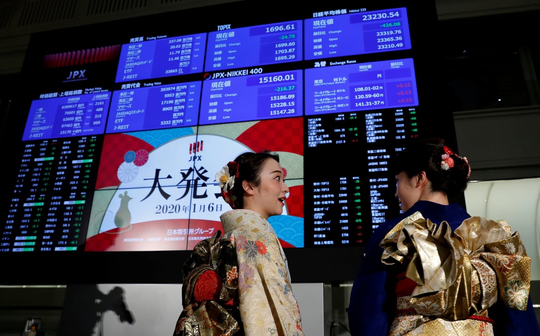 La bourse de tokyo finit en forte baisse