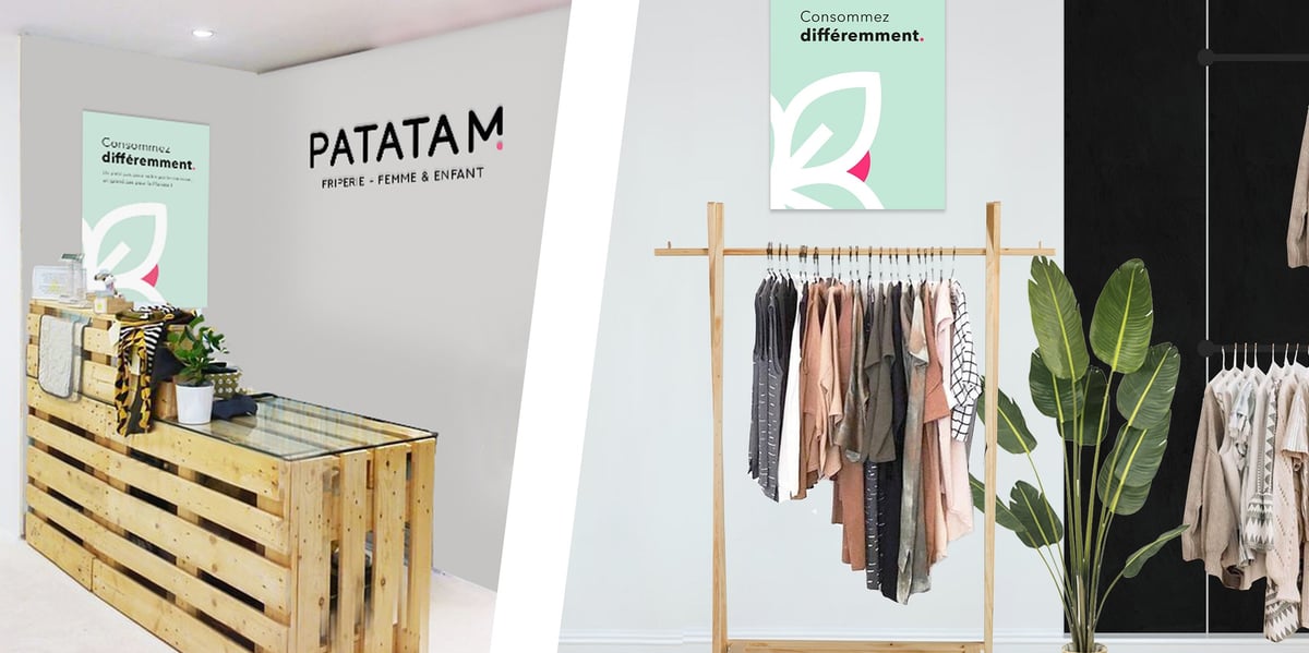 Vue de la future première boutique de Patatam à Anglet