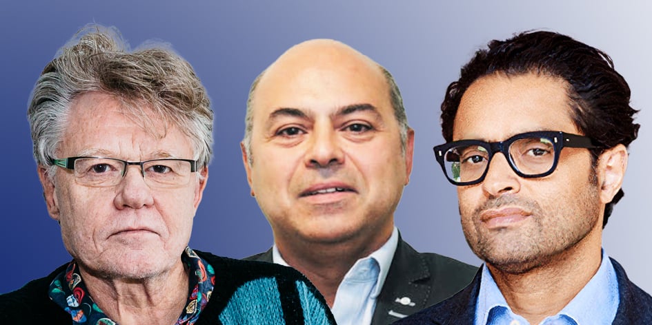 Bernard Basset (Président d’Addictions France), Amine Benyamina (Président de la Fédération française d’addictologie), Mickael Naassila (Président de la Société française d’alcoologie)