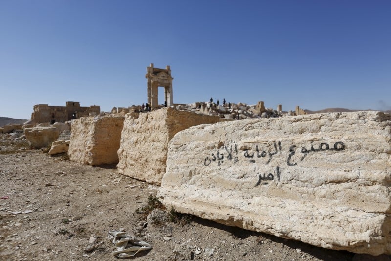 L'ei a detruit de nouveaux monuments a palmyre