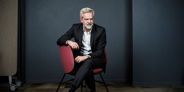 Sébastien Missoffe, Directeur Général de Google France, au siège de l’entreprise début décembre, à Paris.
