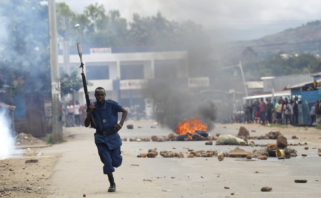 La police reprime au burundi une manifestation hostile au president