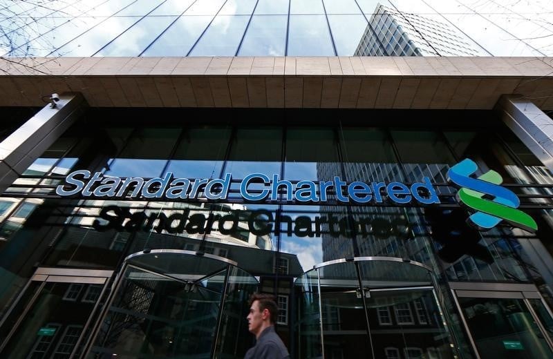 Le benefice 2015 de standard chartered fond de 84%