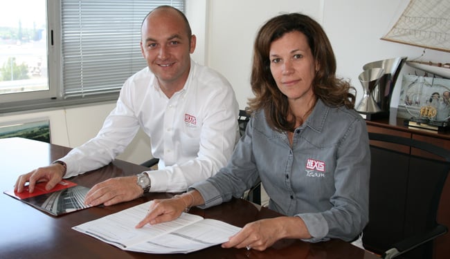 Clément et Caroline Mateu, DG et présidente d'Hexis