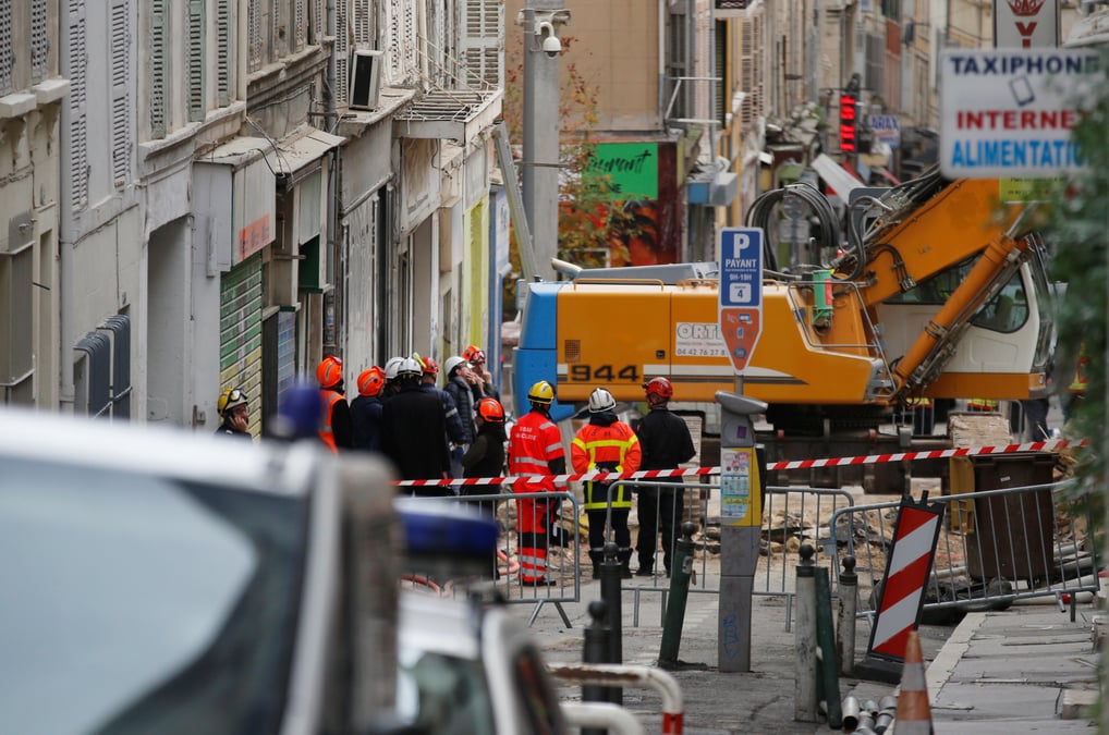 Information judiciaire apres l'effondrement d'immeubles a marseille