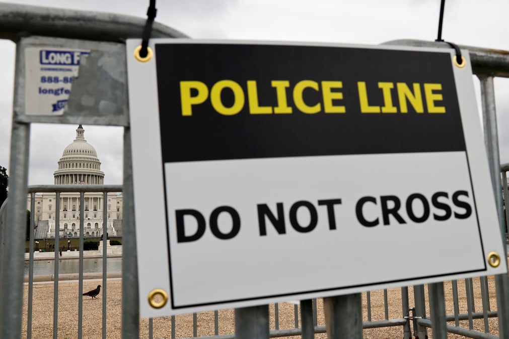 Le capitole en alerte en prevision d'une manifestation de pro-trump