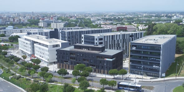 Le centre d'affaires @7 Center, sur le quartier Odysseum de Montpellier