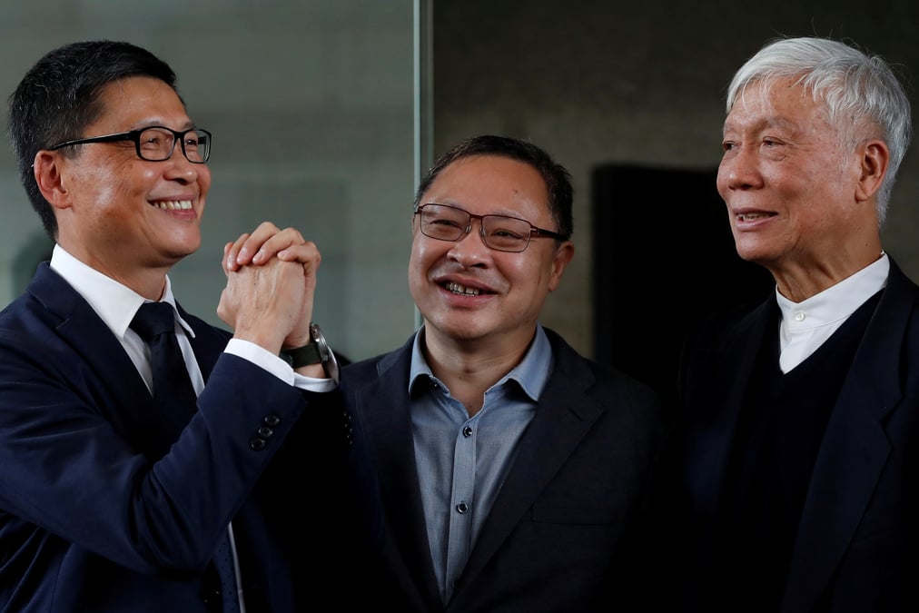 Hong kong: les chefs du mouvement "occupy" condamnes a 16 mois de prison