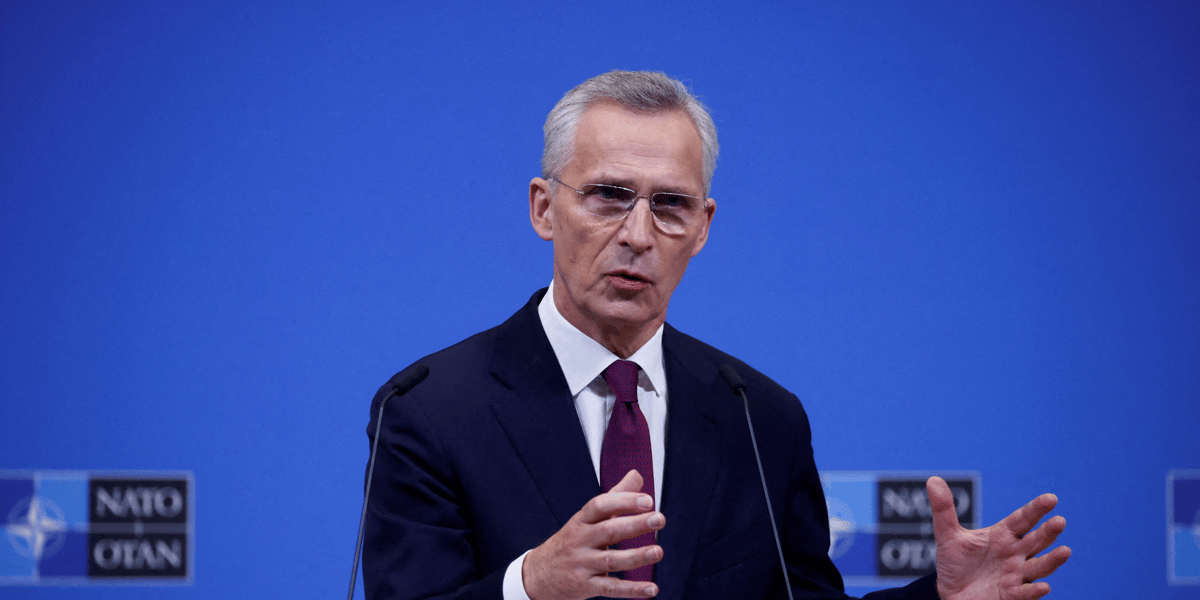 Le secretaire general de l'otan, jens stoltenberg