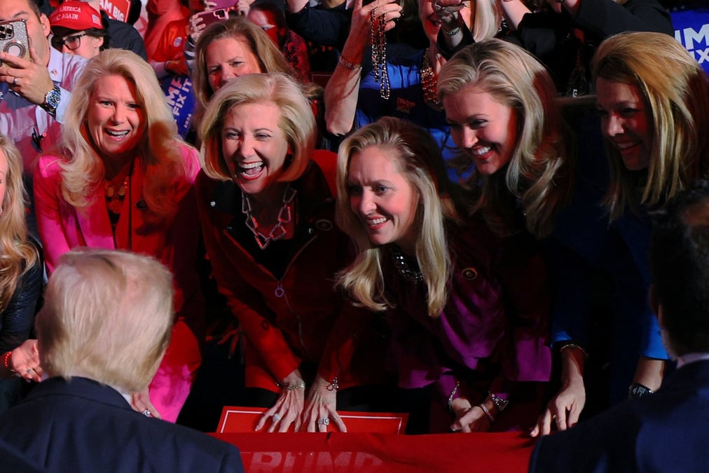 Le candidat republicain a la presidence trump fait campagne en caroline du nord