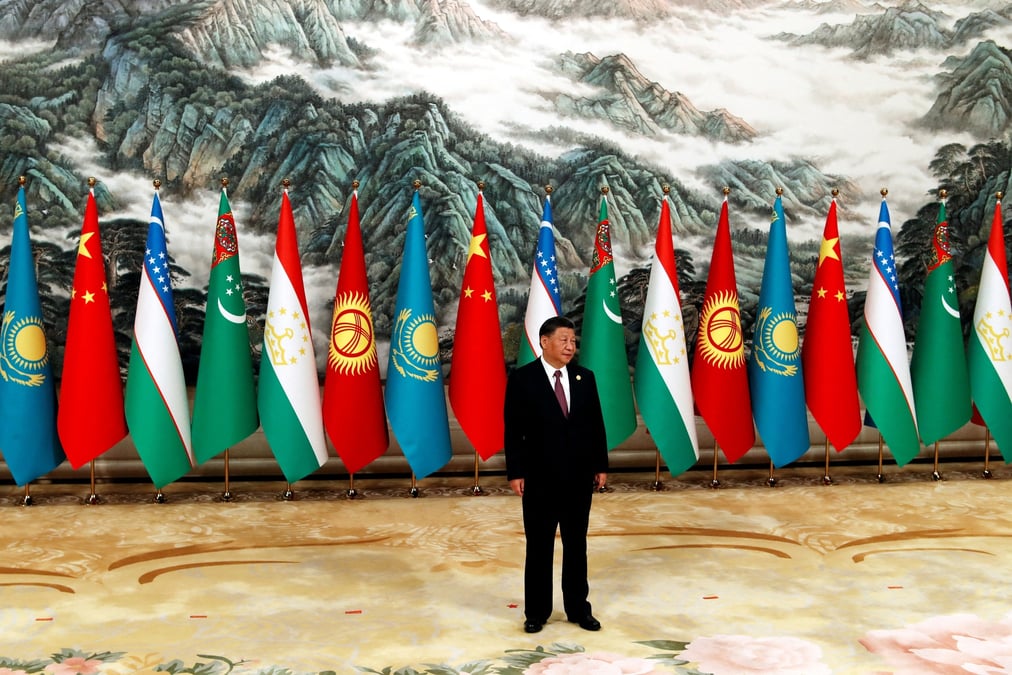 Le president chinois xi jinping lors du sommet chine-asie centrale