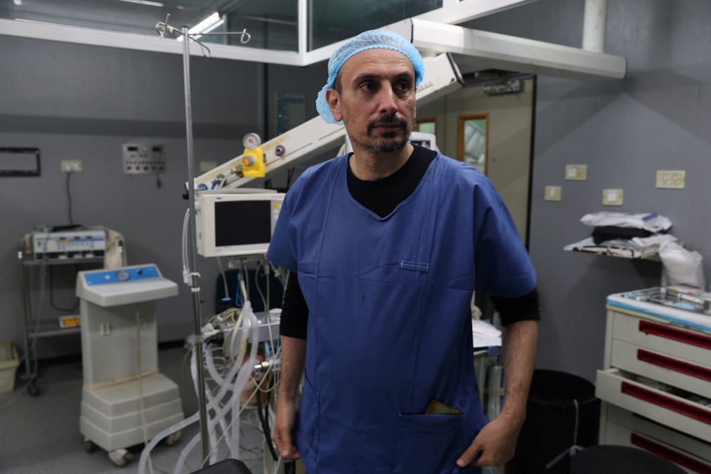 Un medecin palestinien a l’hopital europeen de gaza, a khan younis