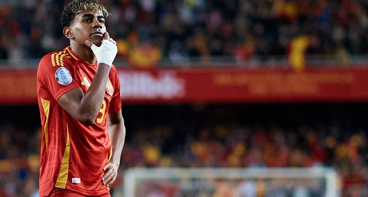 Lamine Yamal lors des quarts de finale de la Ligue des Nations contre l’Espagne.