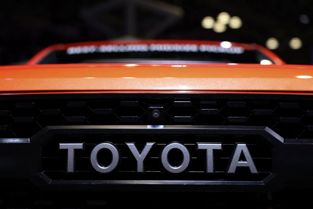 Photo d'archives du logo de toyota