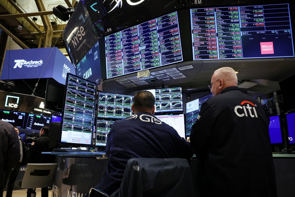 Des traders a la bourse de new york