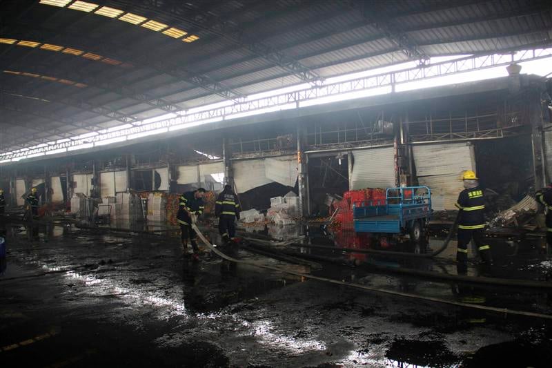 Incendie sur un marché à Shenzen, en Chine, 16 morts