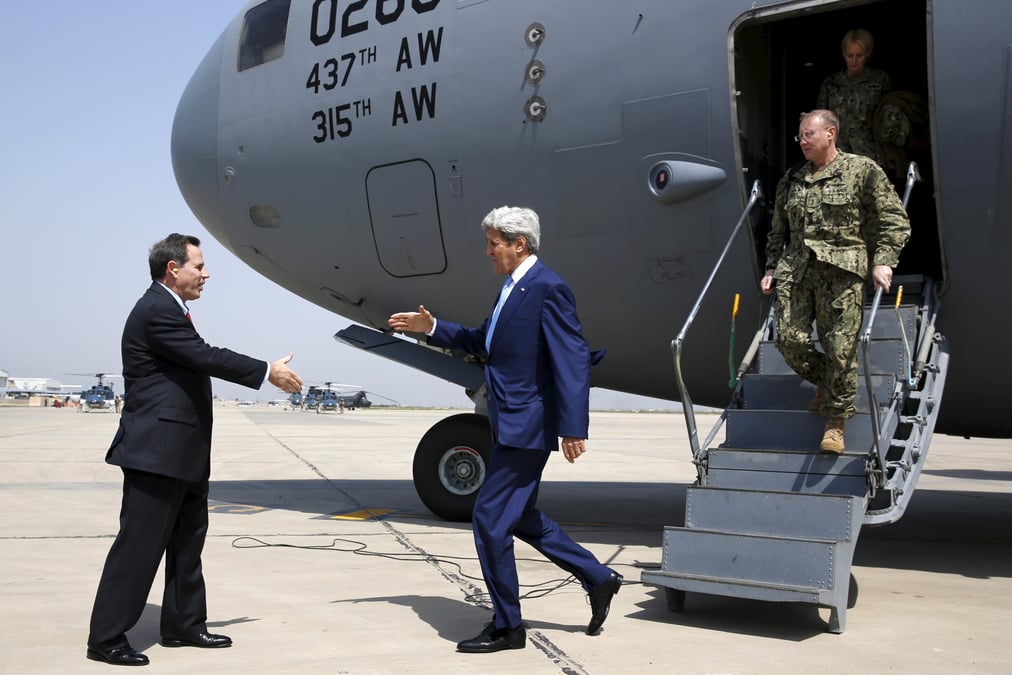 Visite surprise de john kerry a bagdad