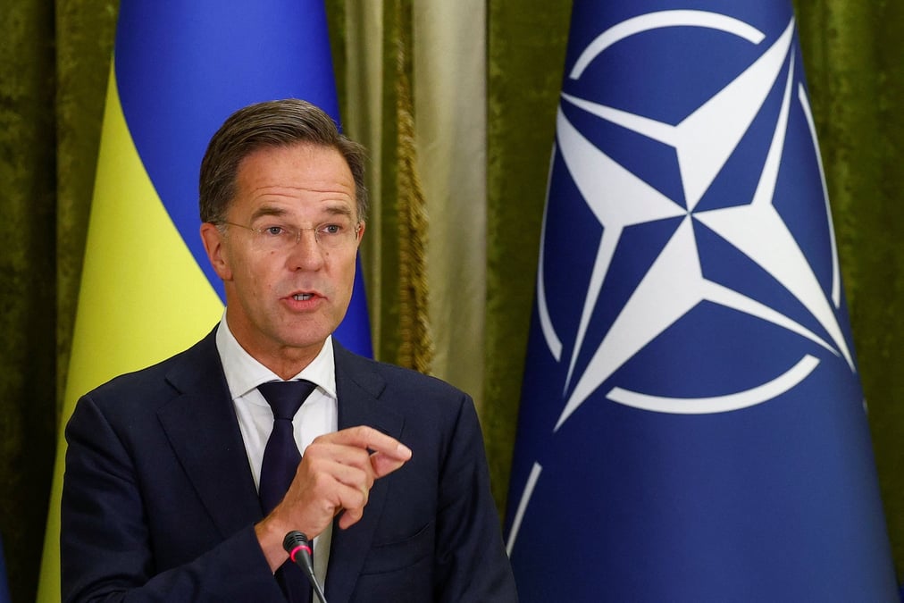 Visite du secretaire general de l'otan, m. rutte, a kiev