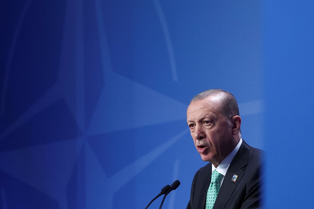Photo du chef d'etat turc, recep tayyip erdogan
