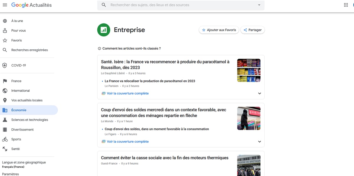 Google Actualités