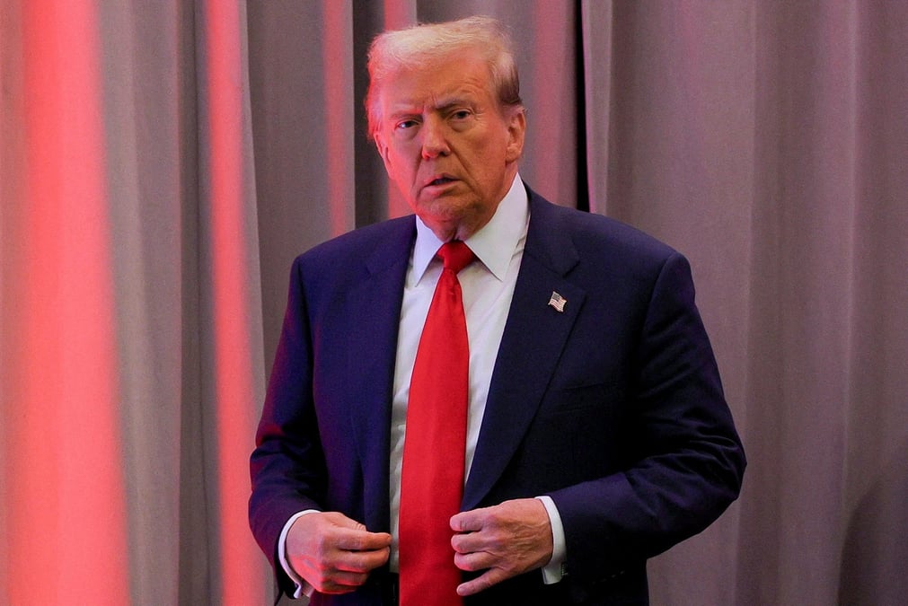 Trump rencontre les republicains de la chambre des representants au capitole a washington