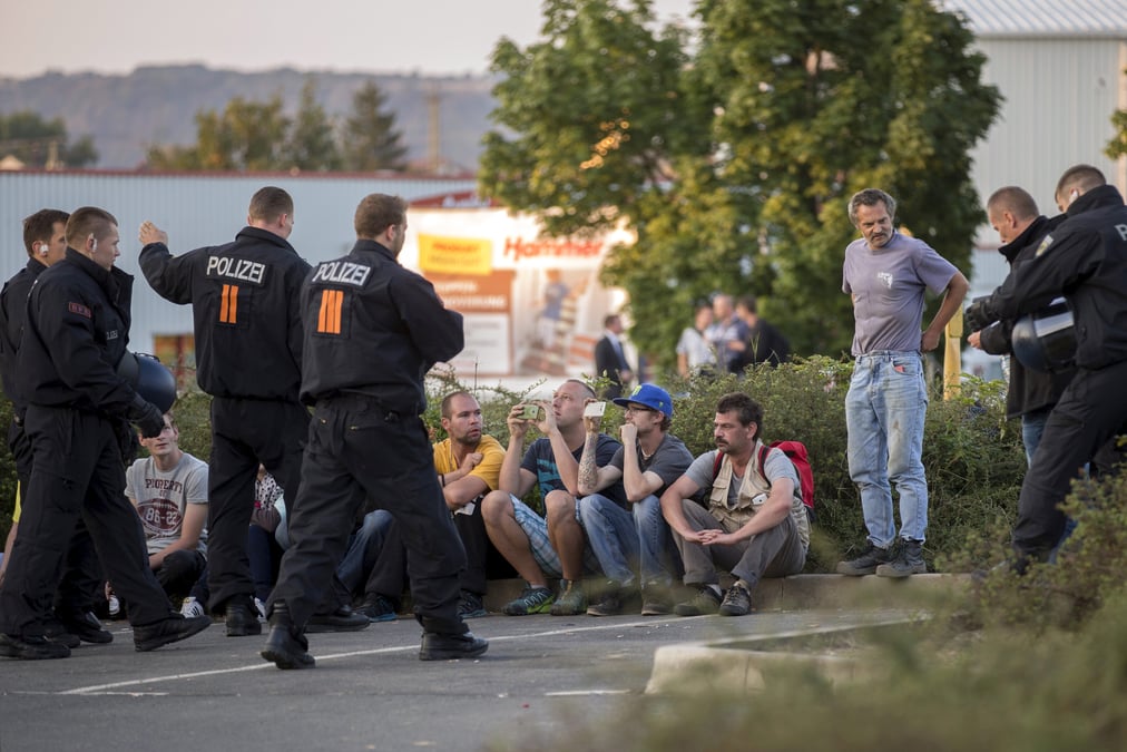L'ouverture d'un centre pour refugies provoque des tensions en allemagne