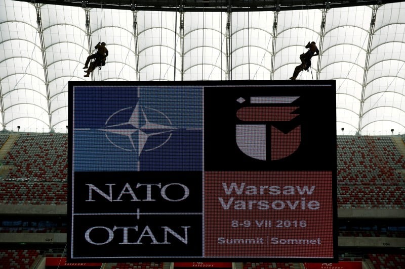 Sommet de l'otan a varsovie