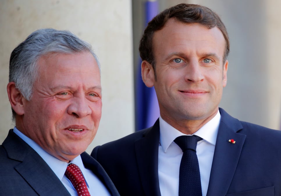 Macron et abdallah ii inquiets des visees territoriales de netanyahu
